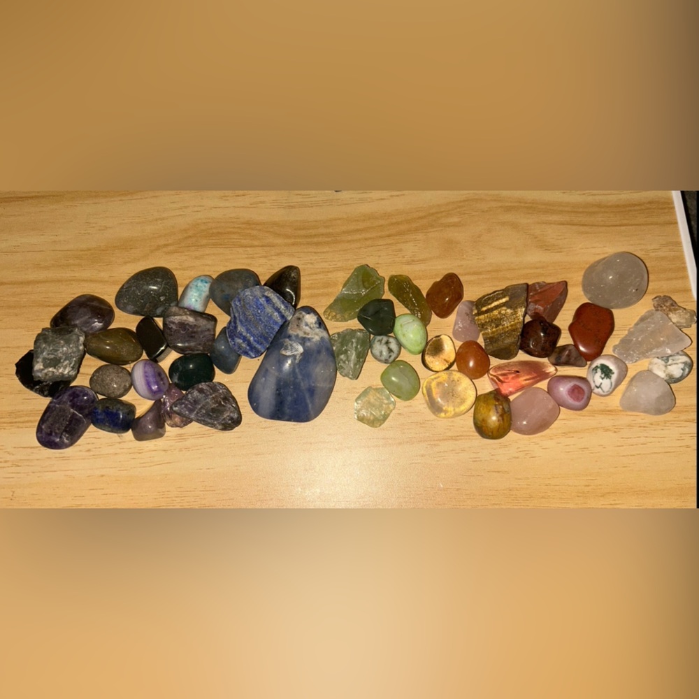 Mixed Tumbled Gemstone Lot - Multicolor